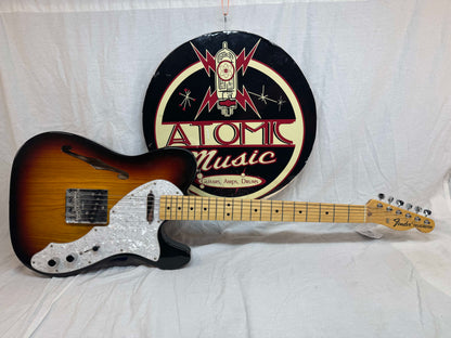 Fender Classic Series '69 Telecaster Thinline Guitar with Case 2009 - 3-Color Sunburst / Maple neck