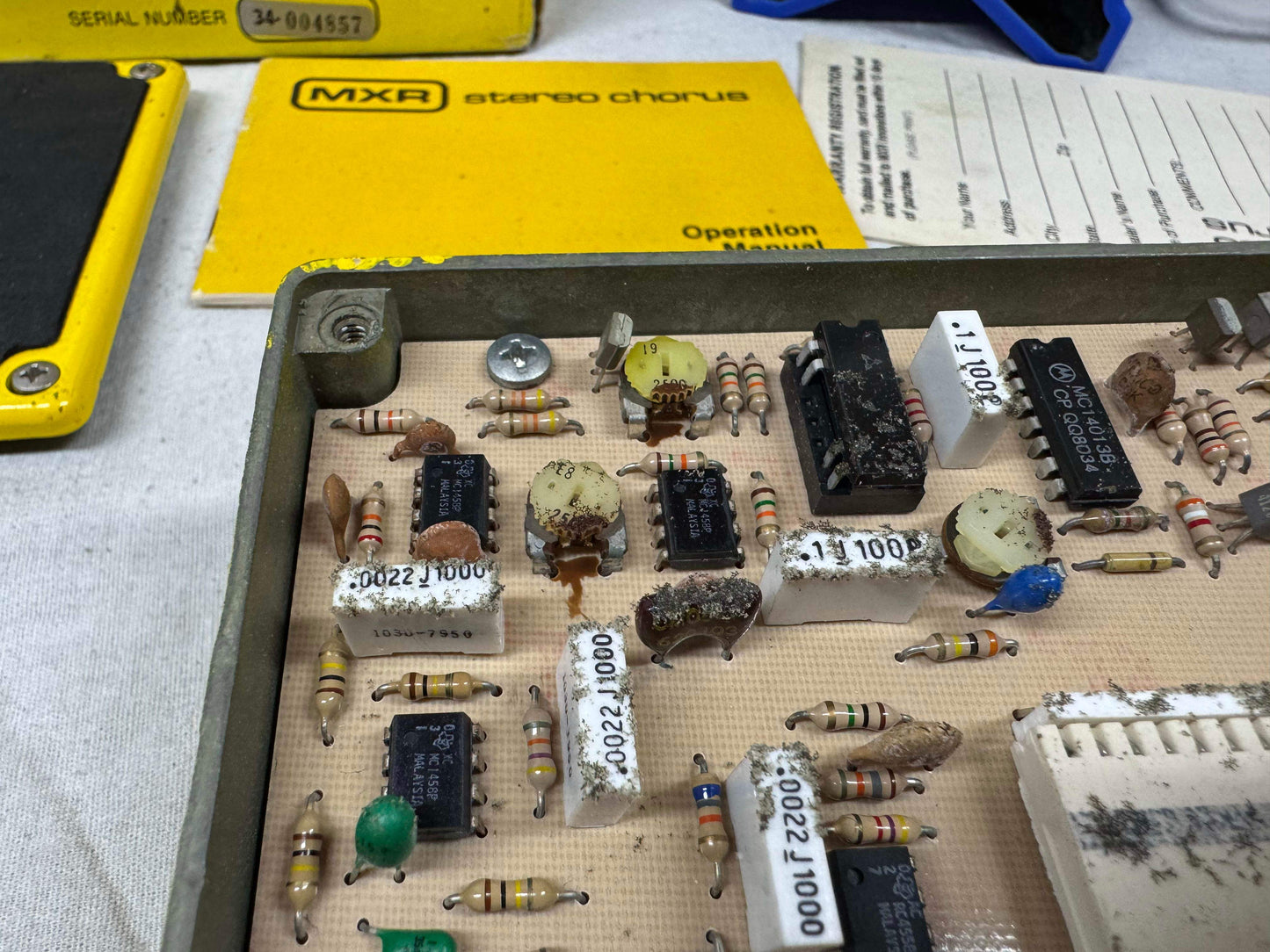 MXR MX-134 mx134 Stereo Chorus Pedal with Box pot code dates to 1980