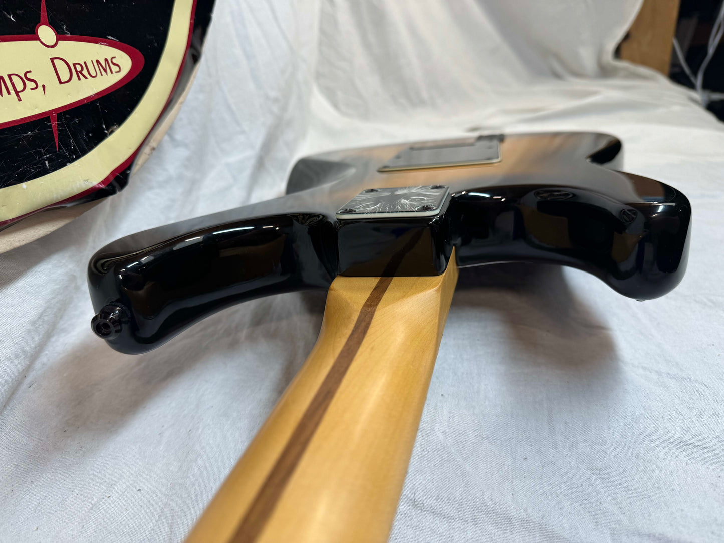 Parts 2012 Fender American Deluxe Stratocaster Neck on Unknown Body with SKB Case
