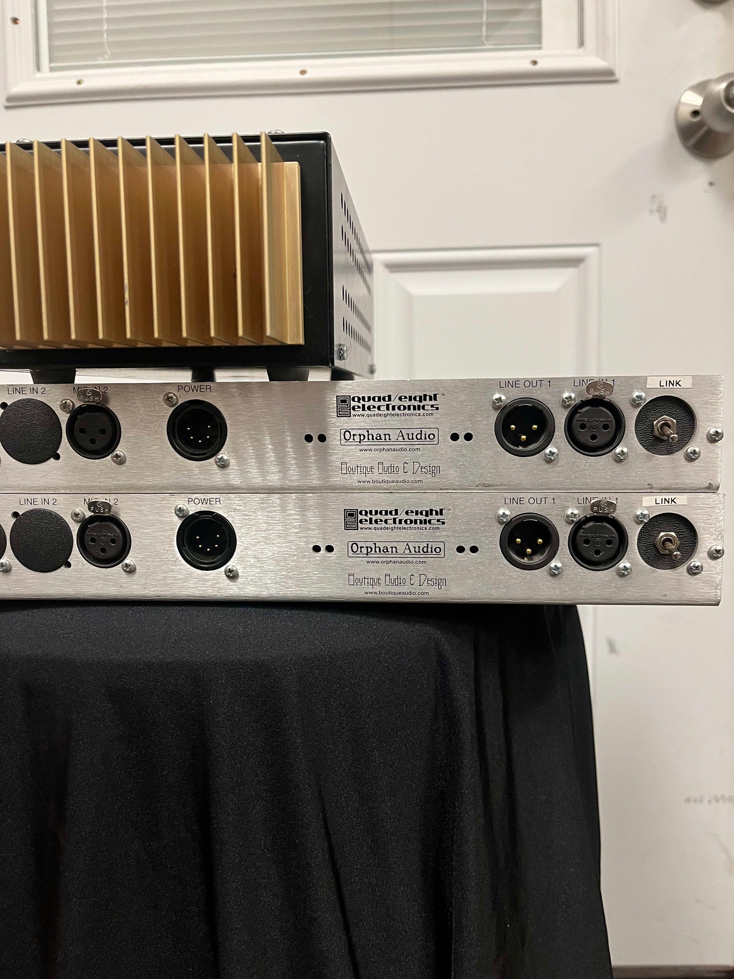 Quad Eight Electronics EQ-333c & MP-227di Equalizer + Microphone Preamp Modular Rack System *PAIR* with Power Supply