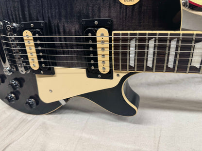 Gibson LPTP19E2CH3 Les Paul Traditional Pro V Flame Top Guitar with Case 2023 - Transcluent Ebony Burst