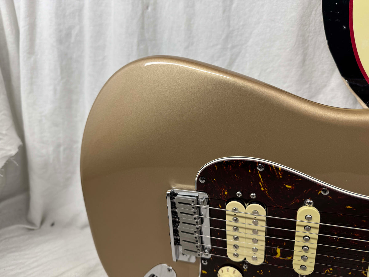 Parts Warmoth Alder body + 2022 Fender American Professional II neck Stratocaster Guitar with Case - Fire Mist Gold