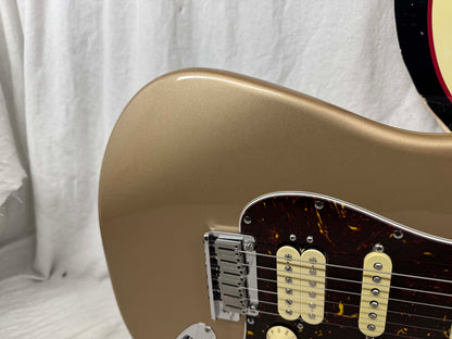 Parts Warmoth Alder body + 2022 Fender American Professional II neck Stratocaster Guitar with Case - Fire Mist Gold