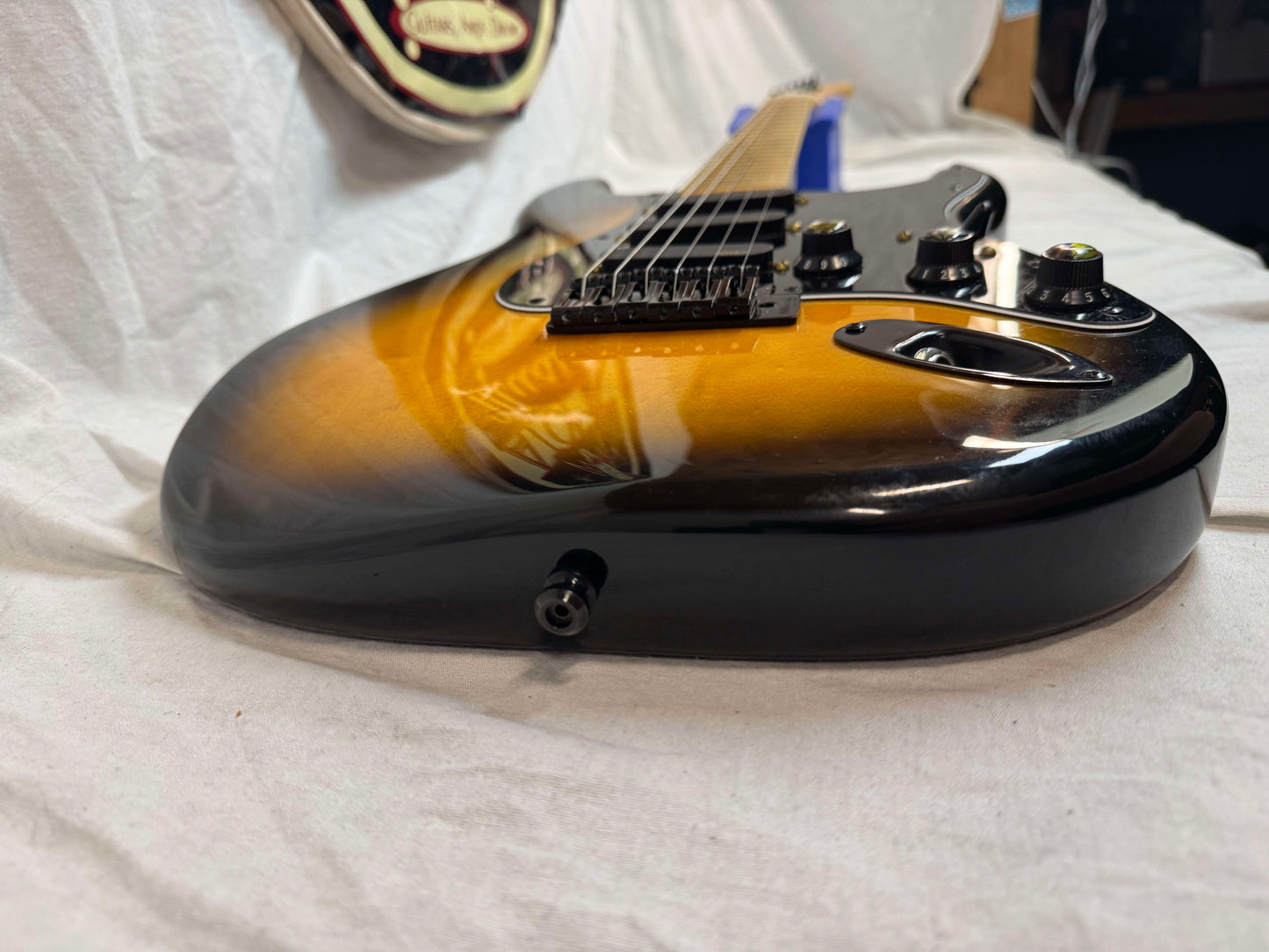 Parts 2012 Fender American Deluxe Stratocaster Neck on Unknown Body with SKB Case