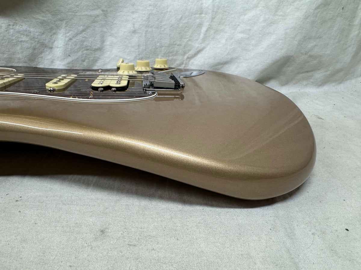 Parts Warmoth Alder body + 2022 Fender American Professional II neck Stratocaster Guitar with Case - Fire Mist Gold