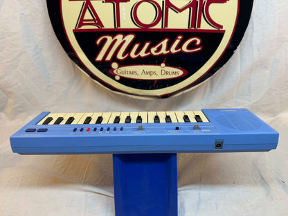 Casio PT-1 PT1 Mini Synthesizer with Box - MIJ Made In Japan - Rare Light Blue Color!