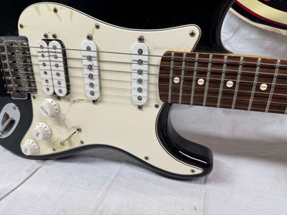 Fender Standard Stratocaster HSS Guitar - MIM Mexico 2007 - Black / Rosewood fingerboard