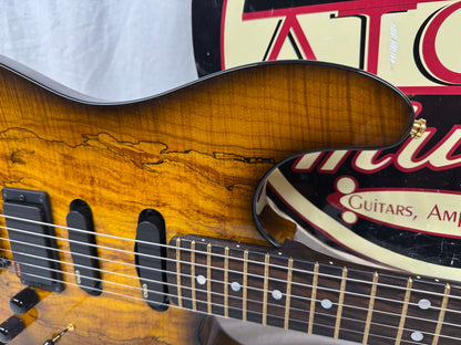 Warmoth S-style HSS Guitar with EMG Pickups by Houston Electric Guitar Jerry DeLue