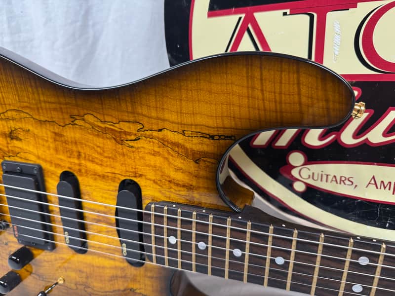 Warmoth S-style HSS Guitar with EMG Pickups by Houston Electric Guitar Jerry DeLue - Image 3