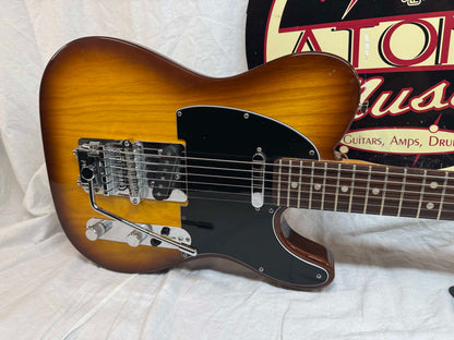Fender 2016 Limited Edition American Standard Telecaster Figured Neck Guitar with Case 2015 - Cognac Burst / Rosewood fingerboard