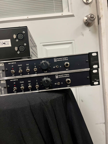 Quad Eight Electronics EQ-333c & MP-227di Equalizer + Microphone Preamp Modular Rack System *PAIR* with Power Supply