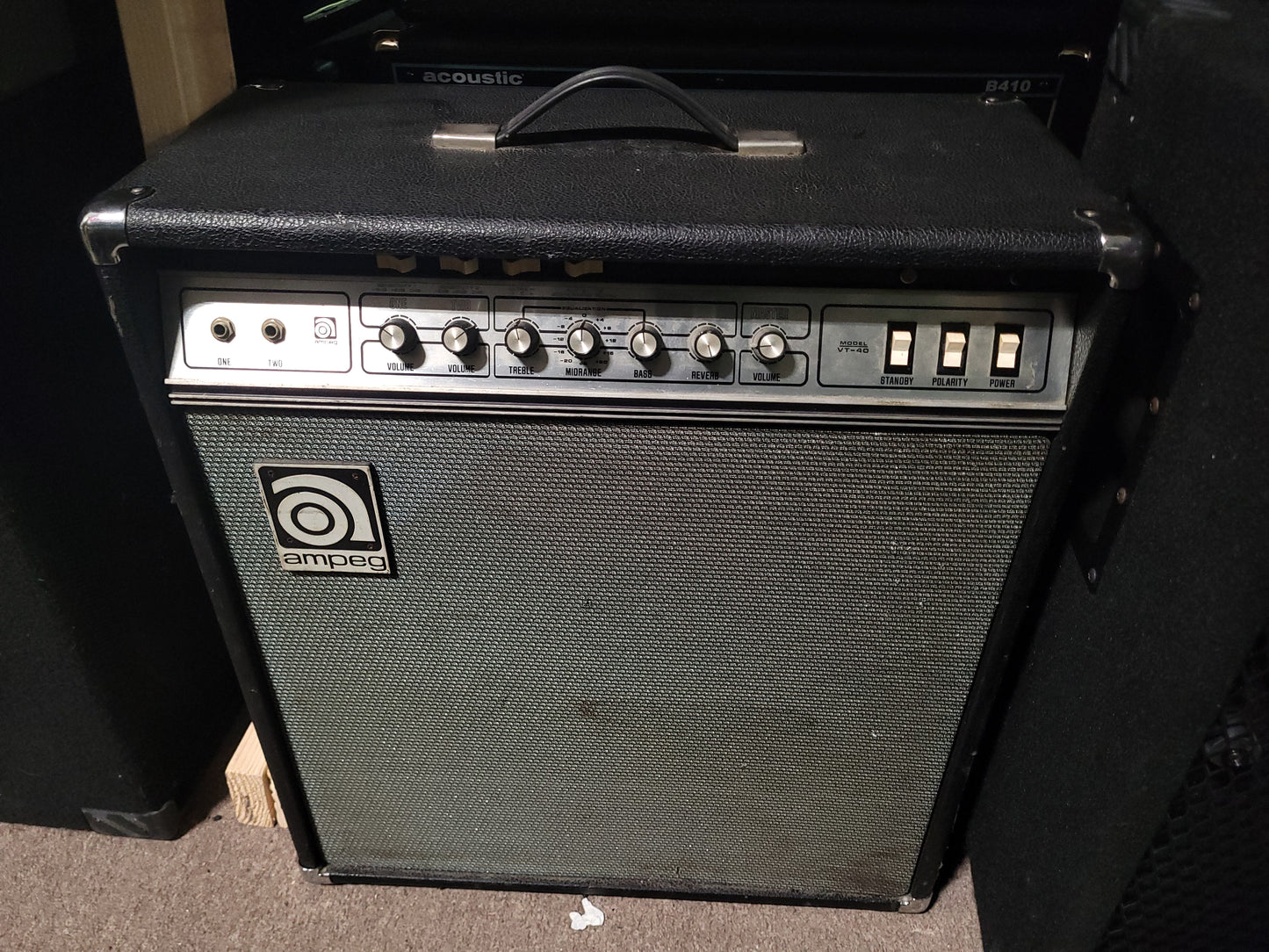 Ampeg VT-40 2-Channel 60-Watt 4x10" Guitar Combo with Master Volume 1971 - 1980 - Local Pickup Only