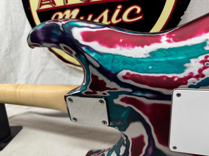 James Tyler Los Angeles Custom Shop Classic HSS S-style Guitar with Case - Psychedelic Vomit - s/n: 2158