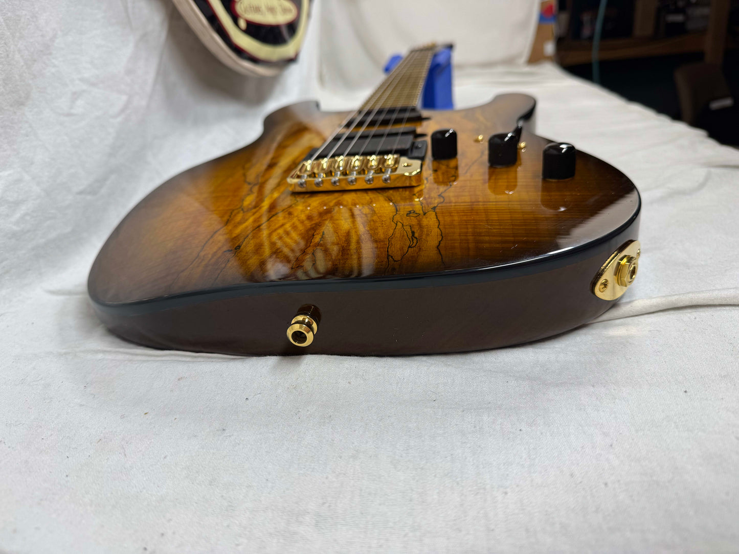 Warmoth S-style HSS Guitar with EMG Pickups by Houston Electric Guitar Jerry DeLue