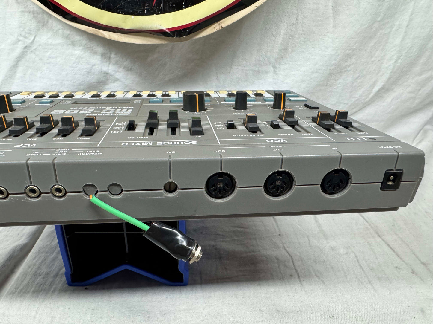 Roland MC-202 mc202 MicroComposer micro composer Monophonic Analog Synthesizer / Sequencer Module with Filter CV mod + power supply mod - with Boss Power Supply 1983
