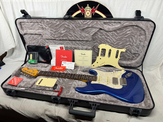 Fender American Ultra Stratocaster HSS Guitar with Case 2023 - Cobra Blue / Rosewood fingerboard