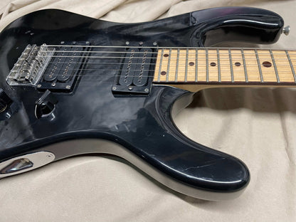 Guitarification Doublecut Electric Guitar - Black / Maple