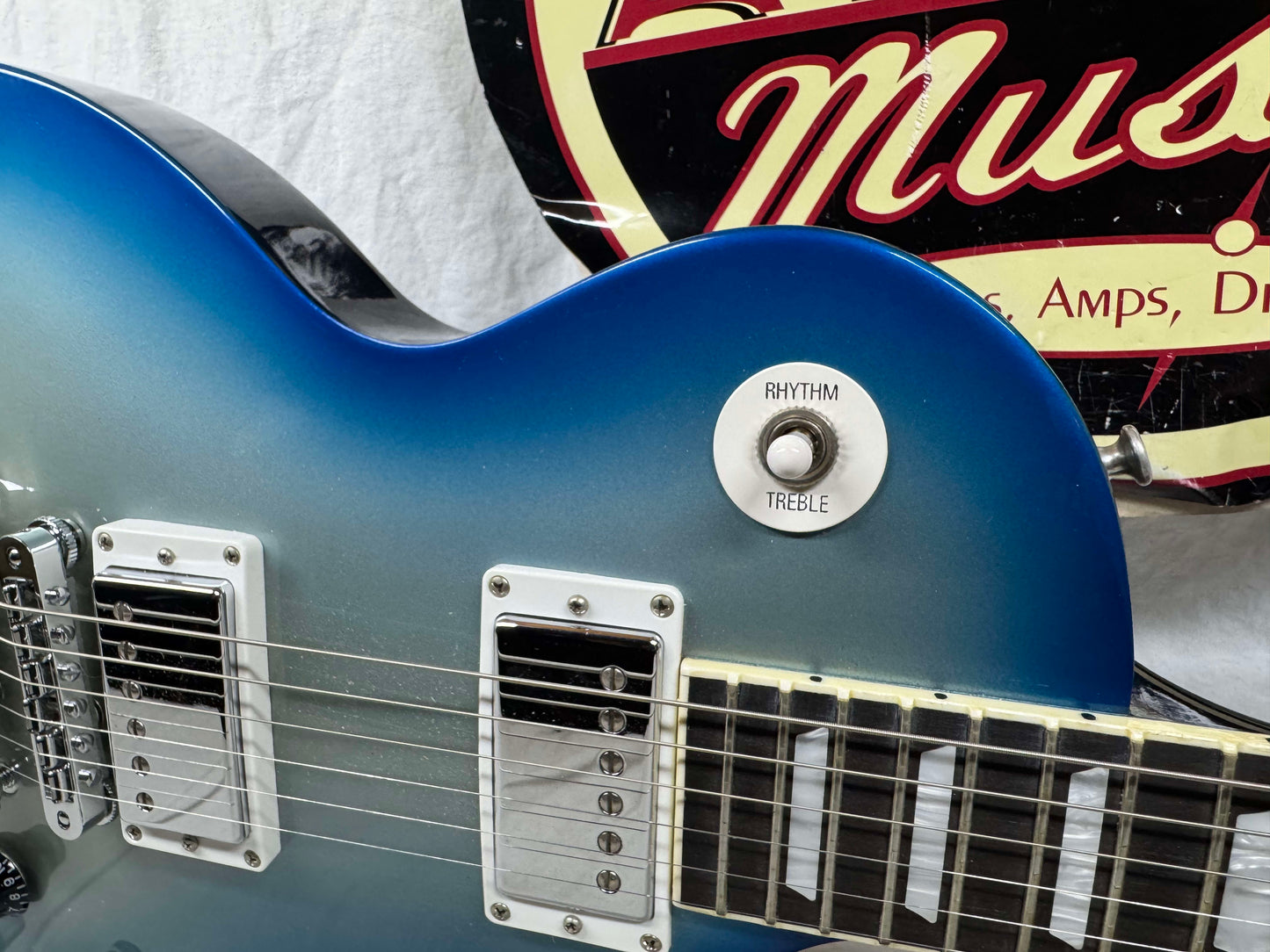 Gibson Limited Edition First Run LPRGBSCHP Les Paul Robot Guitar with COA + Case 2007 - Blue Burst