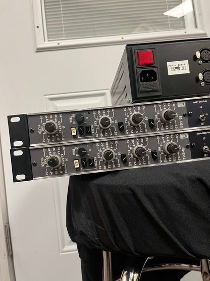 Quad Eight Electronics EQ-333c & MP-227di Equalizer + Microphone Preamp Modular Rack System *PAIR* with Power Supply