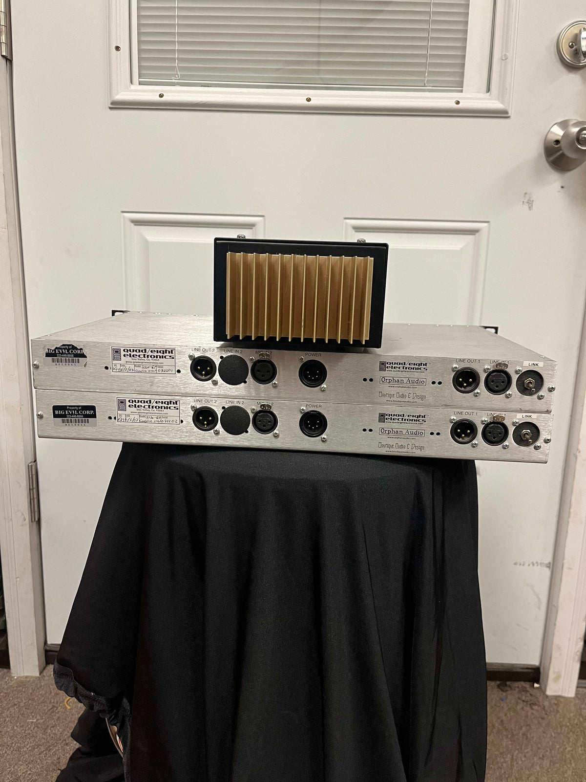 Quad Eight Electronics EQ-333c & MP-227di Equalizer + Microphone Preamp Modular Rack System *PAIR* with Power Supply