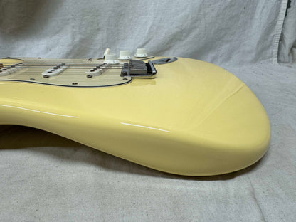 Fender Yngwie Malmsteen Signature Stratocaster Guitar with Case - signed! 1992 - Vintage White / Maple neck