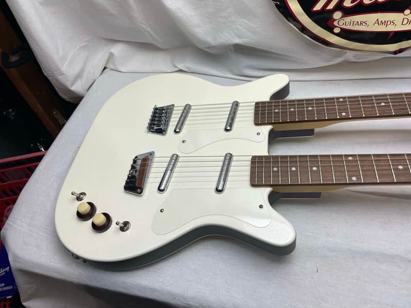 Danelectro DB-612 12/6 Doubleneck Semi-Hollowbody Guitar - Image 2