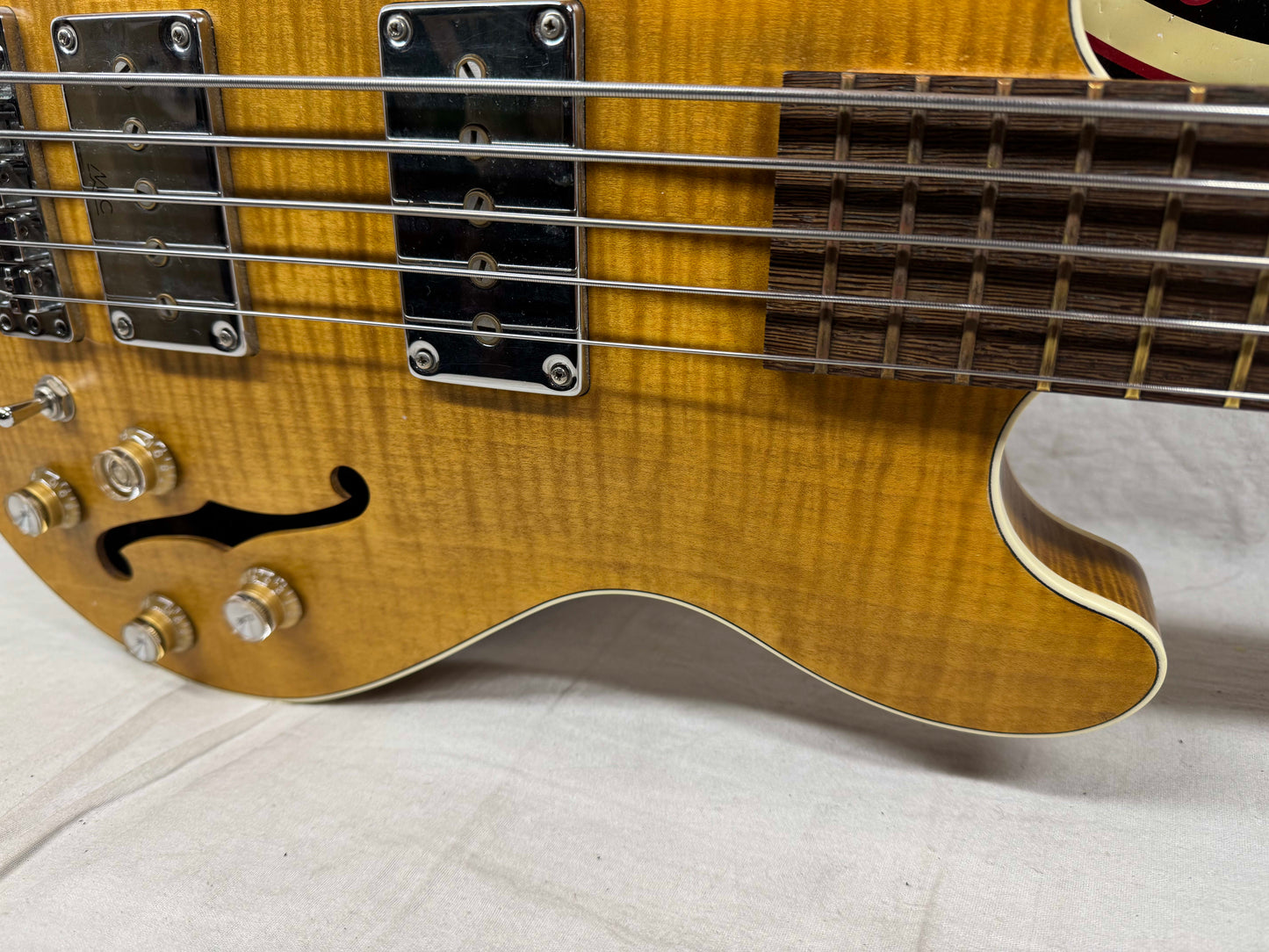 Warwick Star Bass II starbass 2 V 5-string Semi-Hollow Body Bass 2008 - Honey Violin Oil Finish