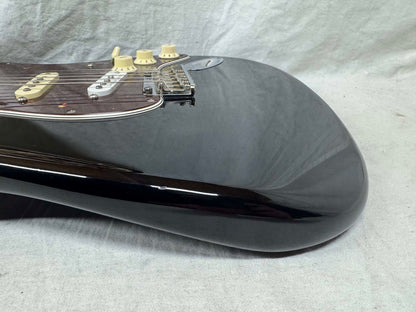 Fender American Professional Stratocaster HSS (modified to SSS) Shawbucker Guitar with Case 2016 - Black / Maple neck
