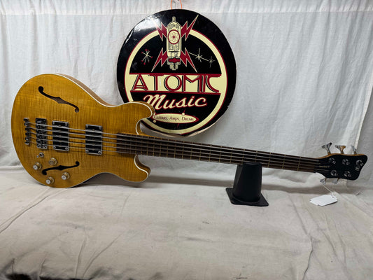 Warwick Star Bass II starbass 2 V 5-string Semi-Hollow Body Bass 2008 - Honey Violin Oil Finish