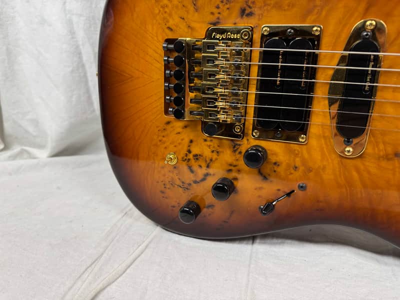 Warmoth S-style HSS Guitar with Lace Sensor Hot Gold Pickups by Houston Electric Guitar Jerry DeLue - Image 5
