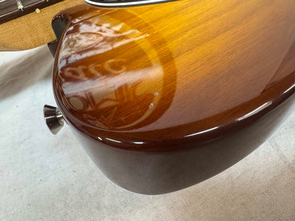 Fender 2016 Limited Edition American Standard Telecaster Figured Neck Guitar with Case 2015 - Cognac Burst / Rosewood fingerboard