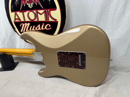 Parts Warmoth Alder body + 2022 Fender American Professional II neck Stratocaster Guitar with Case - Fire Mist Gold