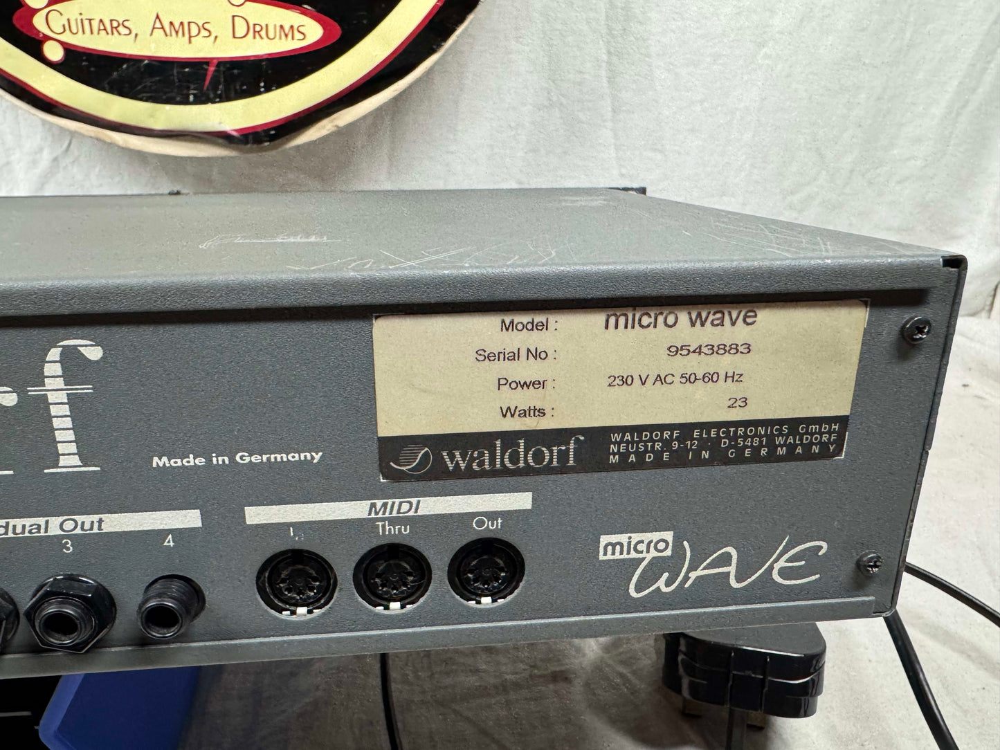 Waldorf Micro Wave microwave Rev B Rackmount Synthesizer Module