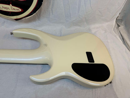 Carvin LB76 LB-76 6-string Bass with Case - s/n 43381 - Pearloid White