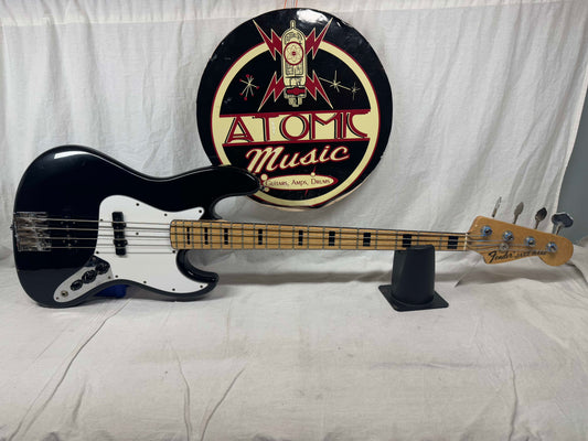 Fender Geddy Lee Signature Jazz Bass 4-string J-Bass - CIJ Crafted In Japan 2002 - 2004 - Black / Maple neck