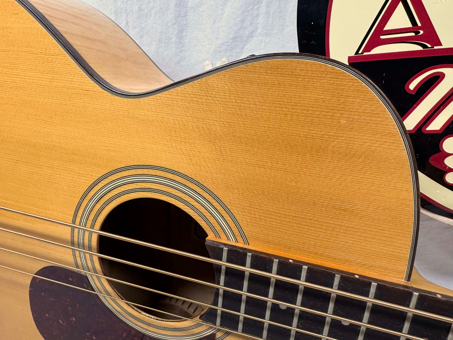 Sigma Guitars STB-ME Acoustic-Electric Bass with Case - MIK Made In Korea 1992 - Natural