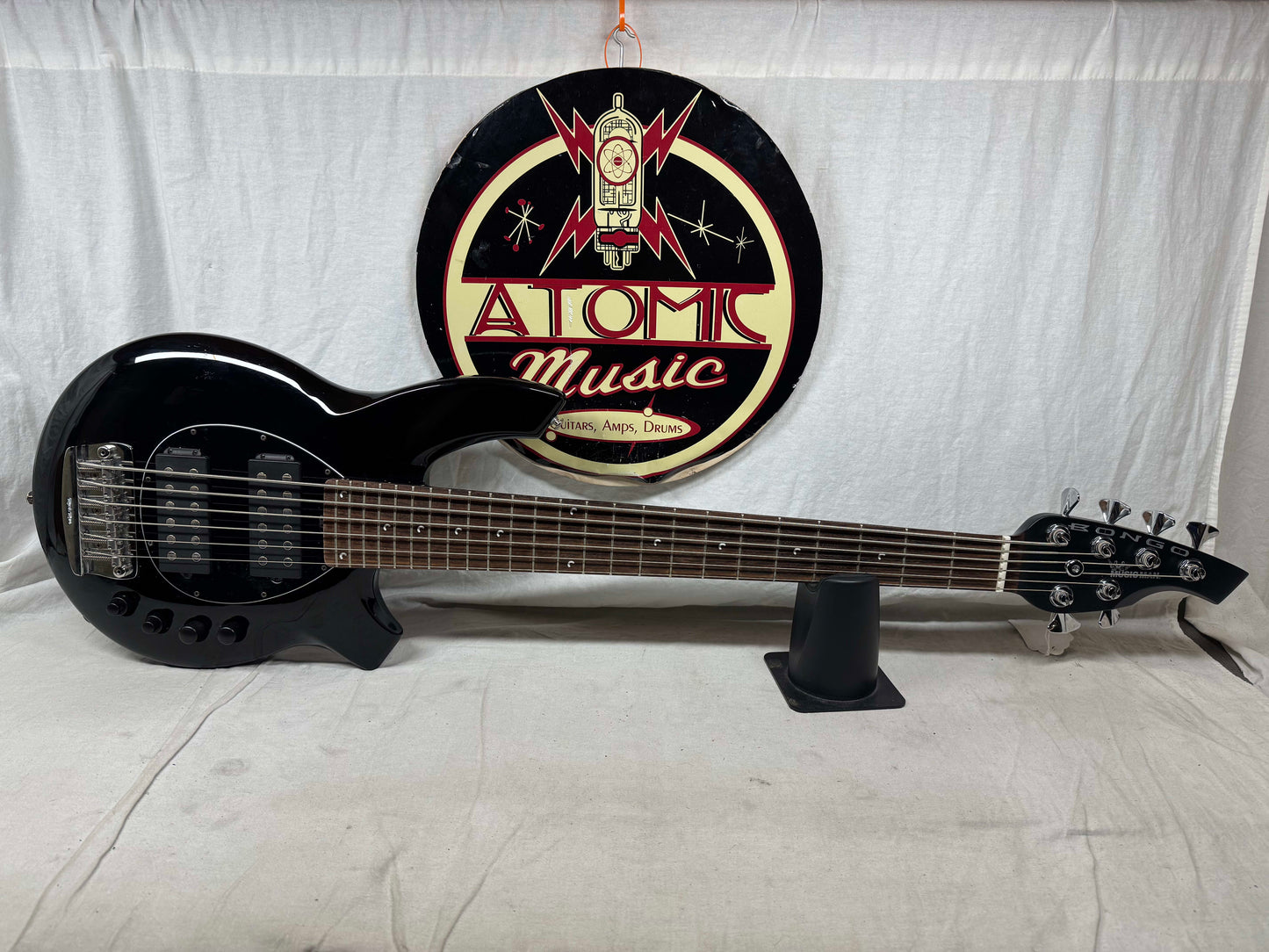Ernie Ball Music Man Bongo 6 HH 6-string Bass with Case 2014 - Black
