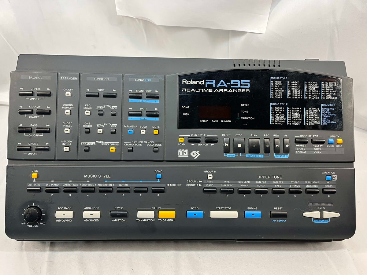 Roland RA-95 ra95 Arranger RealTime MIDI Sequencer with Power Supply 1995