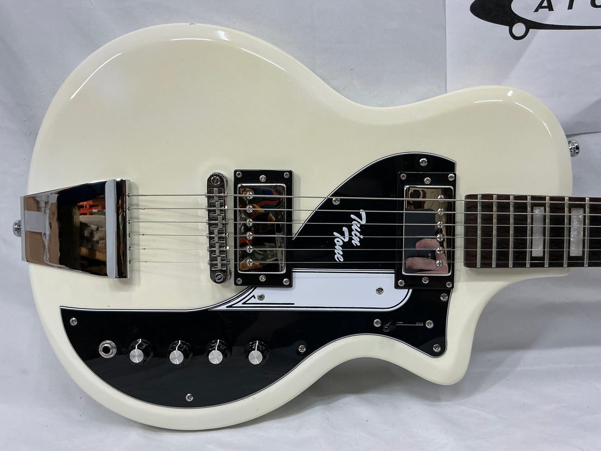 Airline Twin Tone Electric Guitar - White