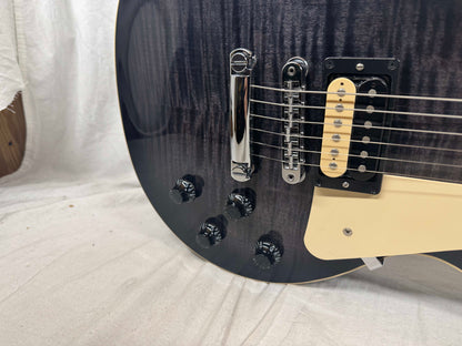 Gibson LPTP19E2CH3 Les Paul Traditional Pro V Flame Top Guitar with Case 2023 - Transcluent Ebony Burst