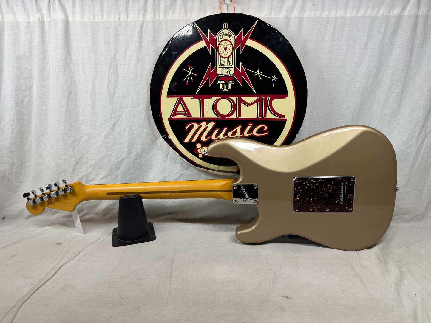 Parts Warmoth Alder body + 2022 Fender American Professional II neck Stratocaster Guitar with Case - Fire Mist Gold
