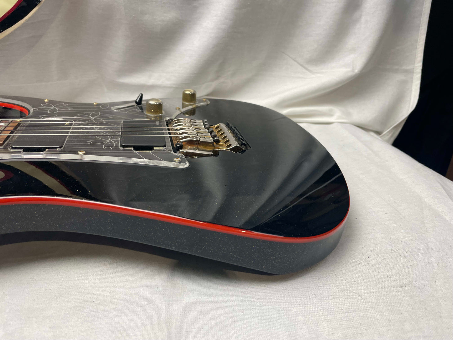 Ibanez RG Series RG08LTD Guitar 2008 Spring Special Limited Edition - Sakura Blast JPB Japan Black with Red Binding