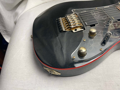 Ibanez RG Series RG08LTD Guitar 2008 Spring Special Limited Edition - Sakura Blast JPB Japan Black with Red Binding