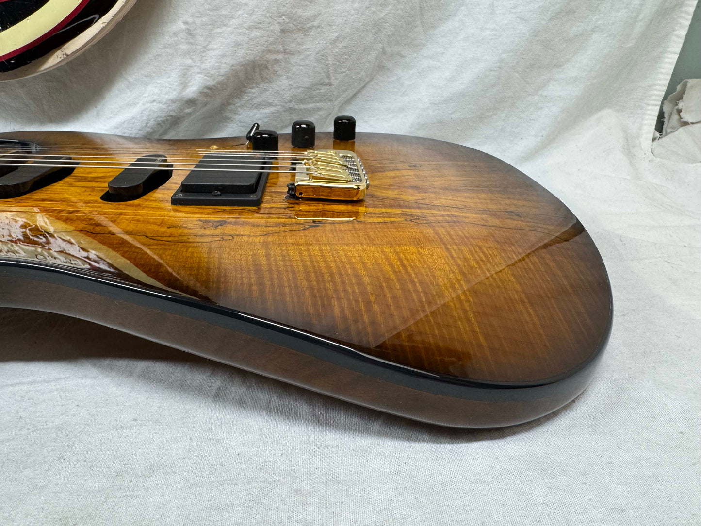 Warmoth S-style HSS Guitar with EMG Pickups by Houston Electric Guitar Jerry DeLue