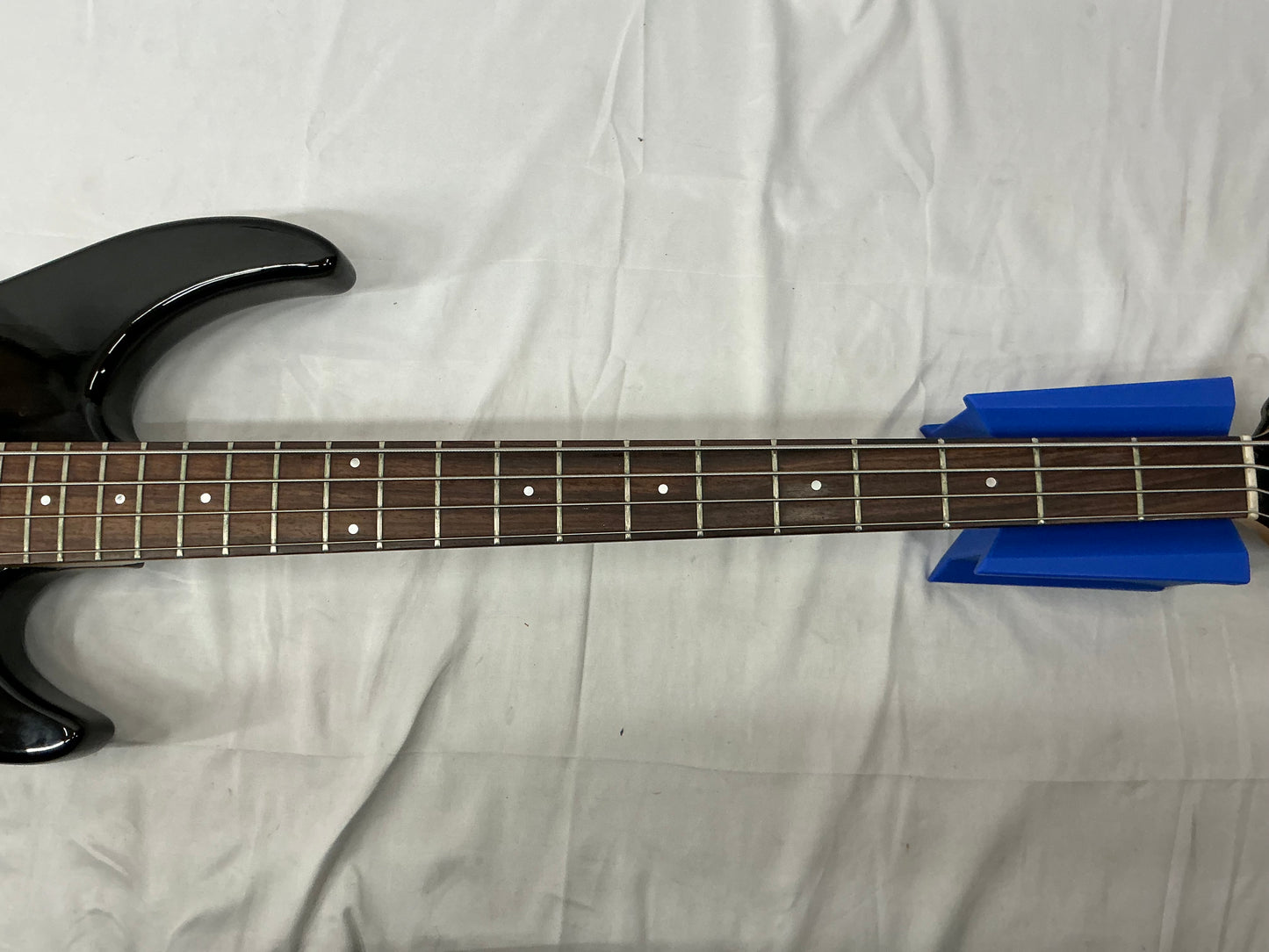 Guild Pilot Bass Guitar - Black - Pickups Replaced and Drop Tuner Added