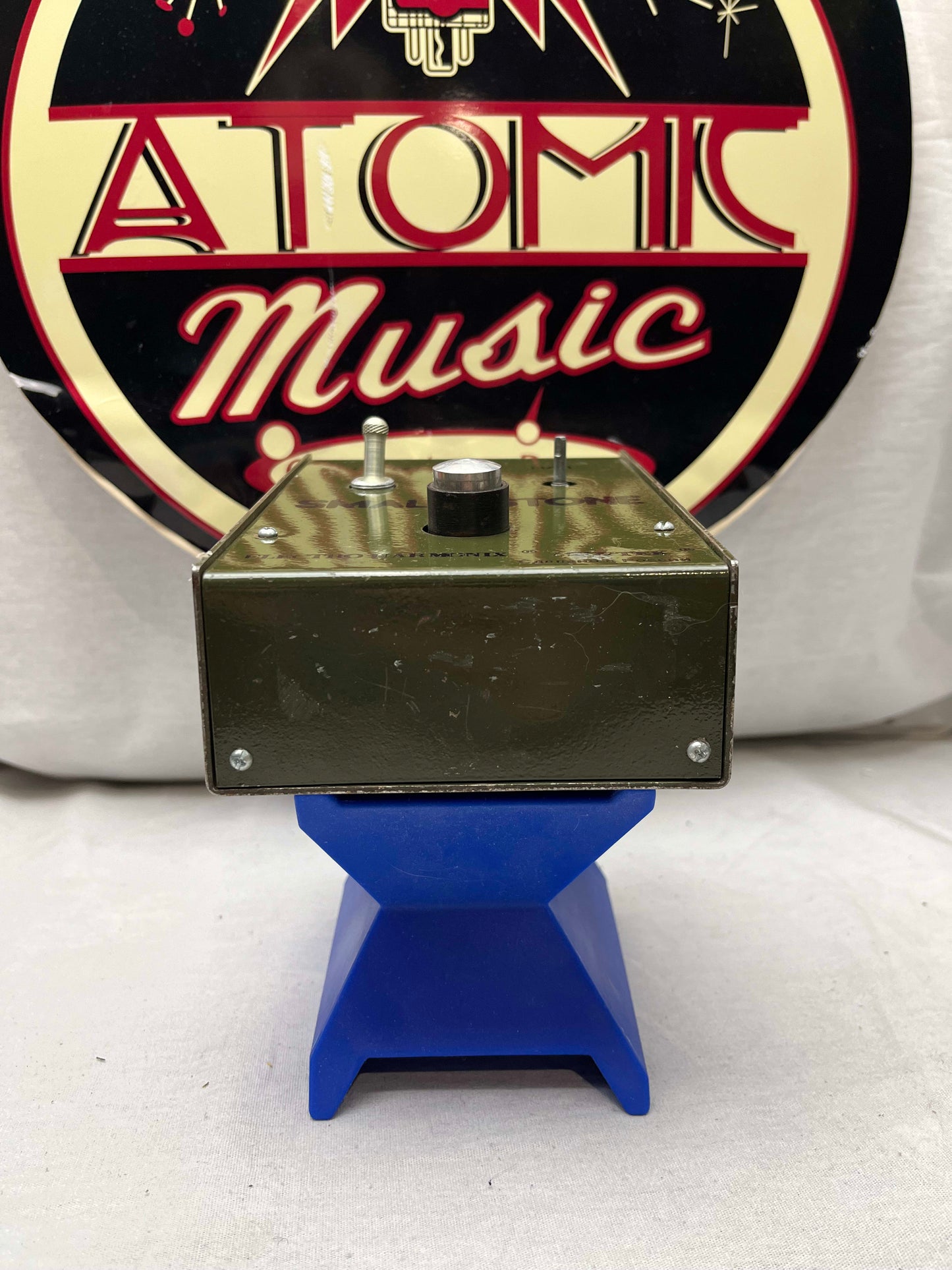 Electro-Harmonix Sovtek Green Russian Small Stone Phaser Phase Shifter phasor Pedal - large chassis - missing 1 knob + battery cover