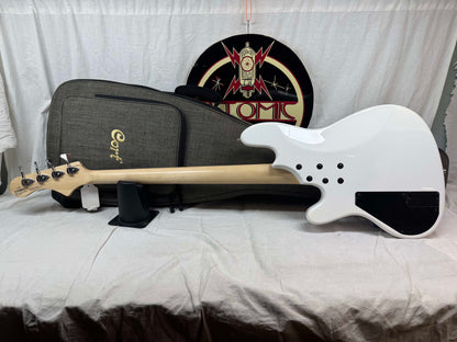 Cort Elrick NJS 4 njs4 4-string Bass with Gig Bag 2022 - White