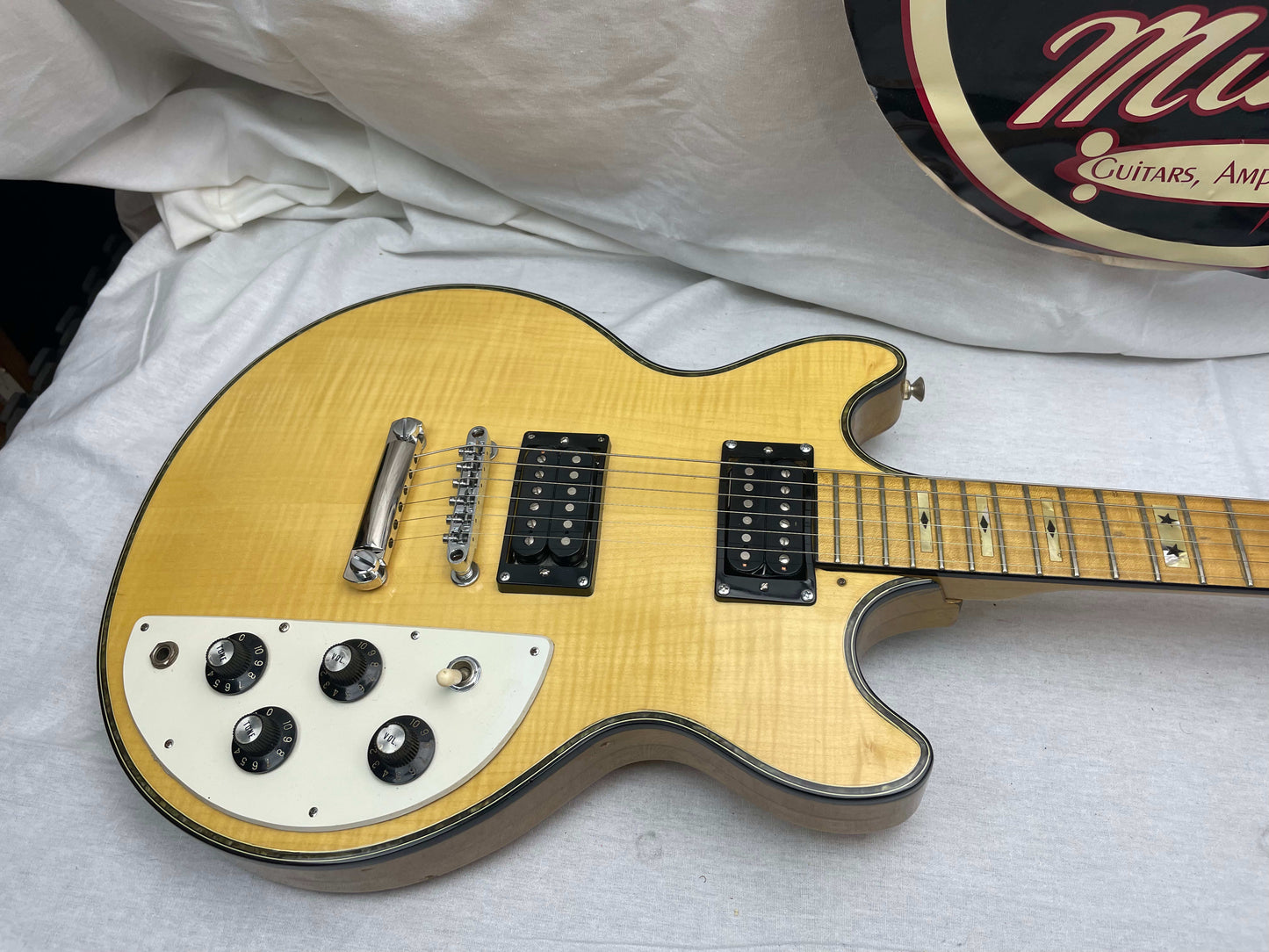 Ibanez Artist 2613 Vintage Double Cutaway Guitar w/ Seymour Duncan Slash pickups 1970s - Natural