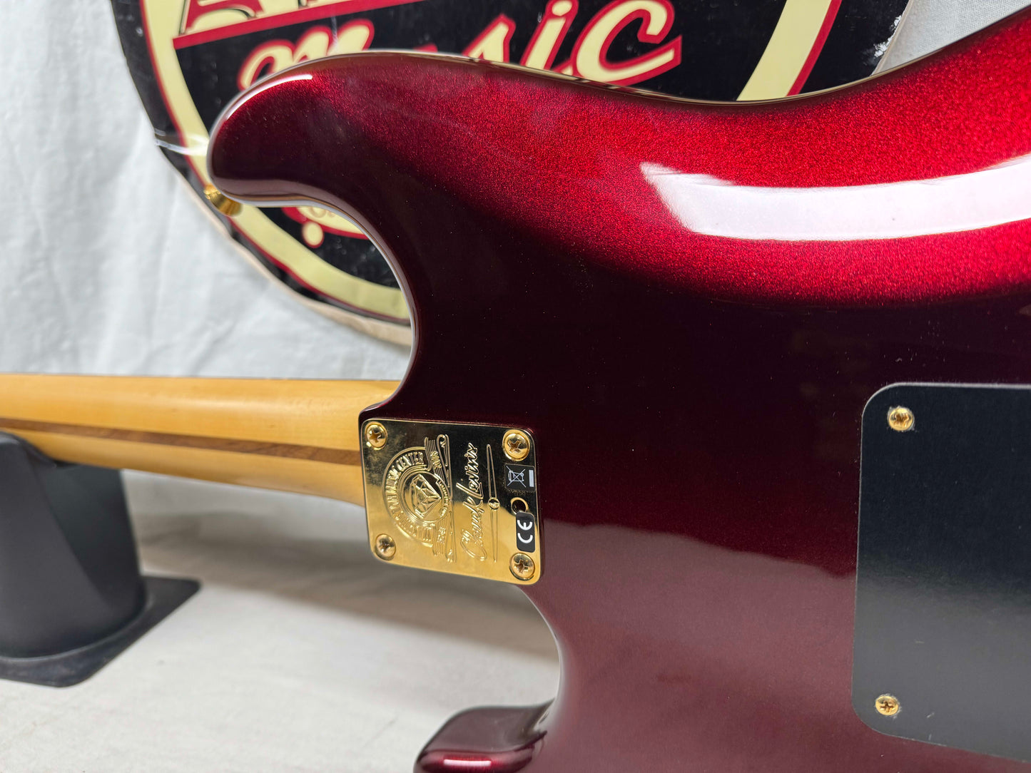 Fender Chuck Levin's Washington Music Center 60th Anniversary American Stratocaster Guitar 2018 -- 1 of 30!! - Bordeaux Metallic