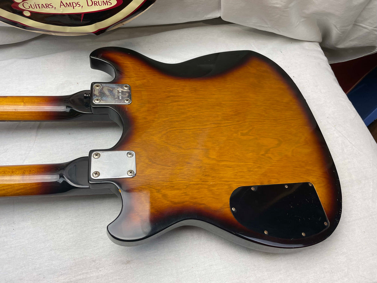 Ibanez Studio Series ST1200 Studio Twin 6/12 Double Neck doubleneck Guitar with Case MIJ Made In Japan 1978 - Brown Sunburst